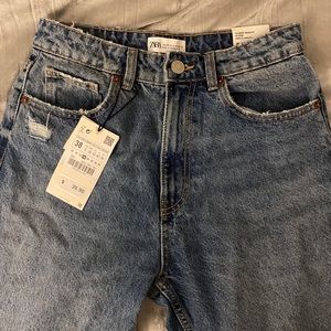 Zara classic mom fit jeans